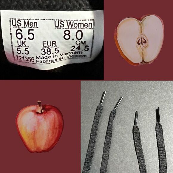 VANS Disney x Stackform ‘Poison Apple’ Snow White Sneakers / Size 8 Womens - Picture 8 of 8